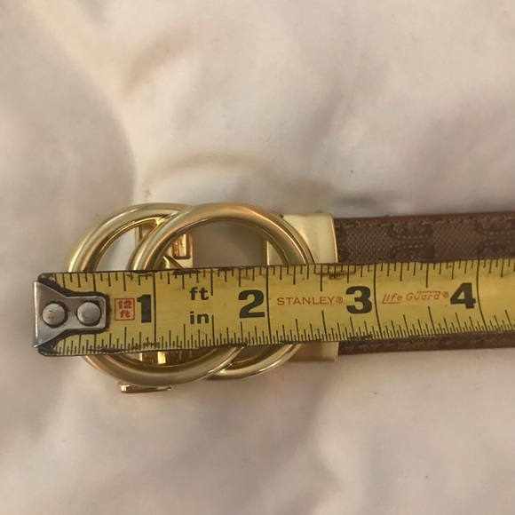Itiezy fashionable tan belt with gold G buckle. NWOT - Picture 14 of 16